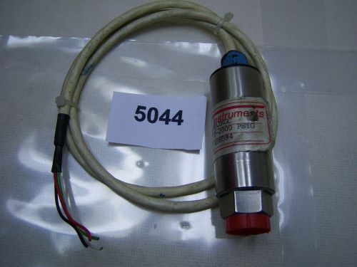 (5044) PCT Instruments Pressure Sensor 0-2000 PSIG PZA2KGC