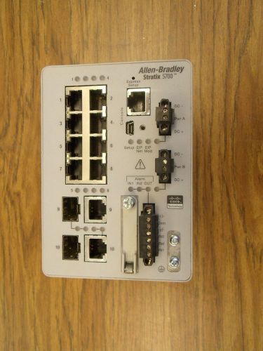 Allen Bradley Stratix 5700 Industrial Ethernet Switch  1783-BMS10CL 10 port