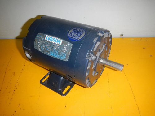 Leeson 100028  1/3 hp 3ph 1725/1425 rpm 208-230/460 volt electric motor for sale
