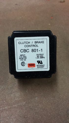 WARNER ELECTRIC CBC 801-1 CLUTCH BRAKE CONTROL RELAY   5A