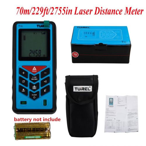 70m/229ft/2755in Laser Distance Meter Range Finder Measure Instrument Diastimete