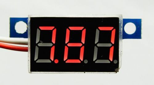3 digit 0.36 &#034; red dc3.3v-17v motorcycle motor digital voltmeter display module for sale