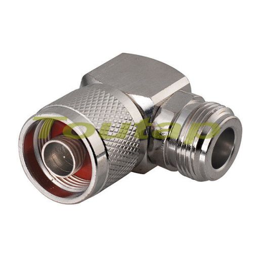 2x N-Type 90deg N male to N female right angle RF adapter connector Zinc Alloy