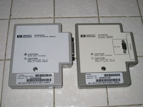 54652B HP RS232 Parallel Interface  &amp; 54650A HP-IB modules