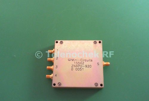 Mini circuits zn2pd-920-s power splitter divider combiner, 800 - 920 mhz , sma-f for sale
