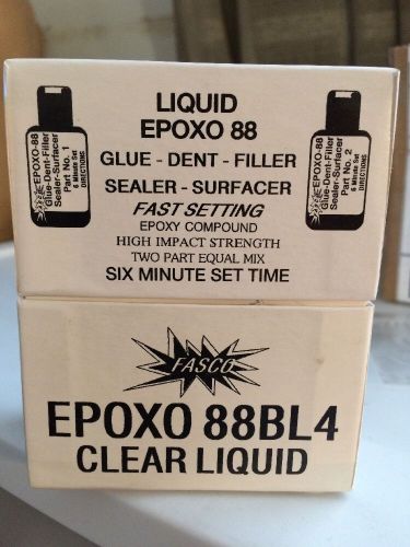 Fasco 88bl4 clear epoxy 6 min set time 4 oz for sale