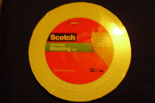 3M Scotch Foam Permanent Mounting Double-Sided Tape 3/4&#034; Wide x 1368&#034; MMM110MR
