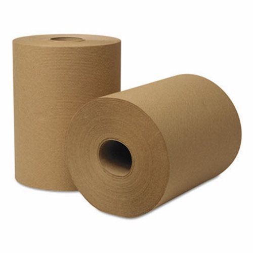 EcoSoft 350&#039; Brown Hardwound Roll Towels, 12 Rolls (WAU46200)