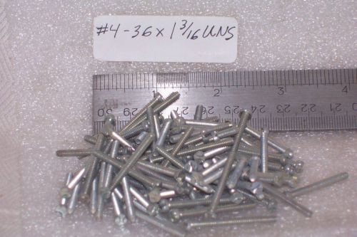 100pc special #4-36x1 3/16&#034; uns machine screws unknown head style 227570 for sale
