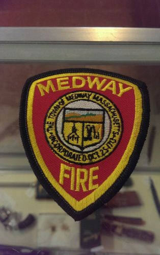 FIREFIGHTER MEDWAY FIRE PATCH Massachusetts Brand New