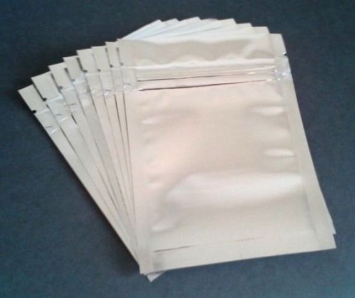 500 Metalized Reclosable Bags (3.5x5) Preserve Food, Dry Mixes - Light Resistant