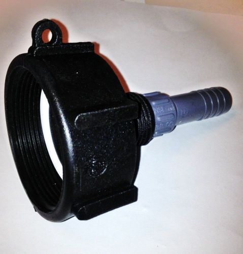 275 330 gn ibc tote tank drain adapter 2&#034; fine pipe thread x 1/2&#034; hose barb for sale