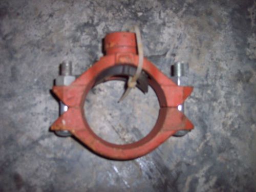 Grinnell Victaulic Fire lock Ductile Iron 3&#034; x 1&#034; Mechanical T Tee Grooved