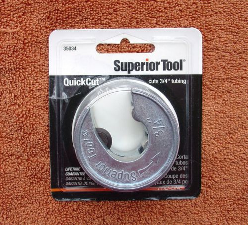 Superior Tool QuickCut 3/4&#034; Copper Pipe / Tubing Cutter 35034