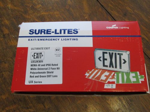 ( 6 ) Sure-Lites UXUKWH  UX Series Exit Signs New