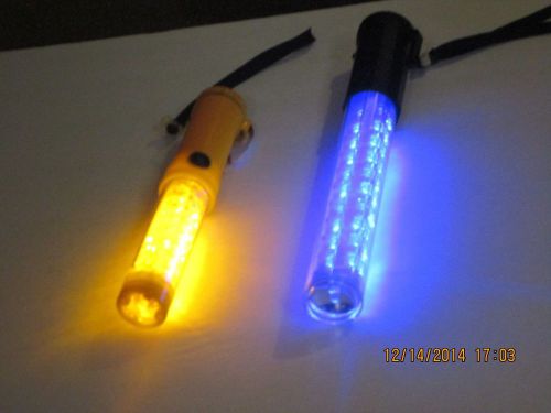 Crossing guard/police/ /fire / ems/ flashing wands (2)1 red/blue1 white /amber for sale