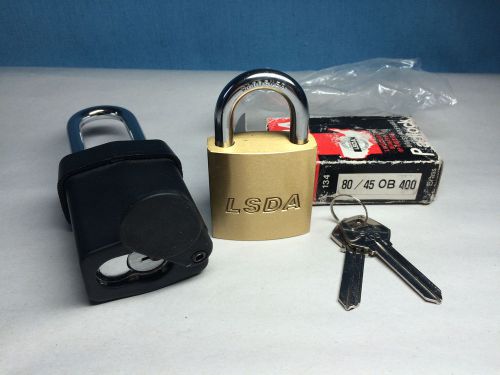 Padlocks Master 6621 Pro Series and LSDA 80/45 OB 400 Zero-Bitted No Keys