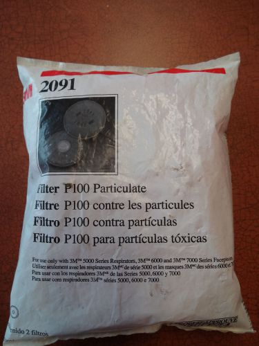 1 Pairs of 3M 2091-P100 Filters-In Sealed Package