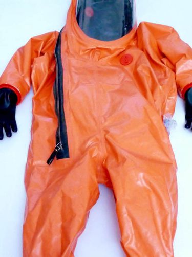 Gas-tight hazmat rubber suit respirex gtb (x-large) for sale