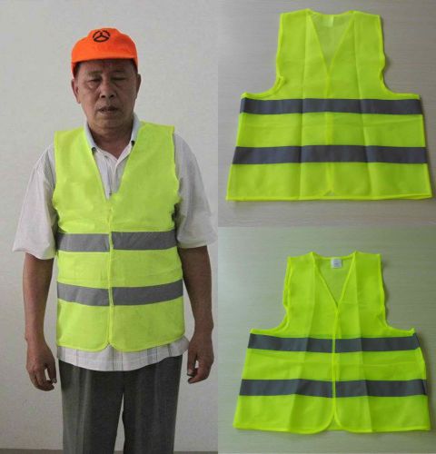Safety Clothing Sanitation Service Warning  Vest  Fluorescent Yellow Vest Coat