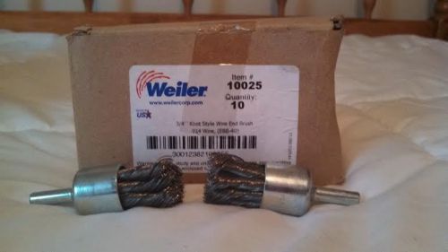 Weiler wire brush 3/4 knot style  10025  (2) brushes for sale