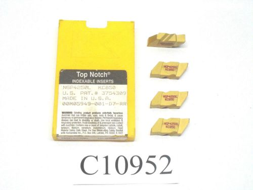 (4) new kennametal top notch carbide inserts ngp4250l kc850 lot c10952 for sale