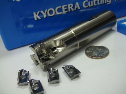 NEW KYOCERA 3/4&#034; ENDMILL MEC0750 INDEXABLE CARBIDE INSERT MILLING CUTTING TOOL
