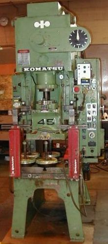45 ton komatsu gap frame press no. obs45 3.9&#034;str (17034) for sale