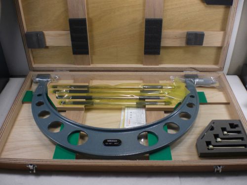MITUTOYO   OUTSIDE  MICROMETERS  #104 - 152..12 - 16&#034;..WITH STANDARD SET...