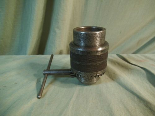 Estate Vintage Machinist Lathe Tool Spindle  Jacobs Chuck 1 1/2&#034; Capacity # 2