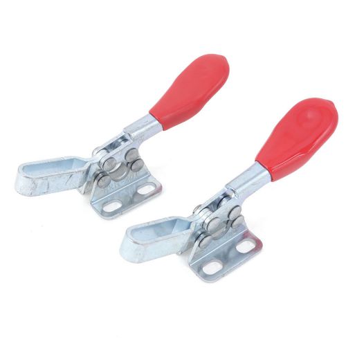 2 x red handle quick holding horizontal toggle clamp tool 27kg 60lbs brh 201 for sale
