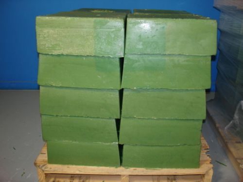 Surplus foundry wax for use in lost wax process 20ea 40lb blocks est wt 800lbs for sale