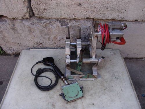 MCELROY 4 INCH PIPE FUSION MACHINE WITH HEATING IRON FRAME AND SHAVER