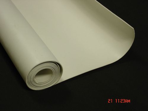 1/8&#034; white fda nitrile rubber sheet x 36&#034; wide - 3 ft for sale