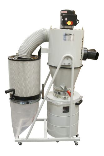 Laguna Tools Mobile Cyclone Dust Collector 1.5HP 110V Man. Clean Canister