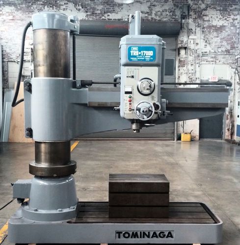 Ymz tominaga tre-1700d radial arm drill press 17&#034; x 5.5&#039; arm 5mt power elevation for sale