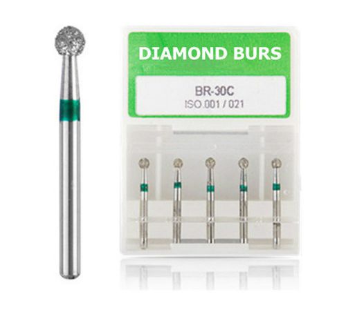 200pcs Dental Diamond Burs BR-30C Medium FG 1.6M for High Speed Handpiece 40Box