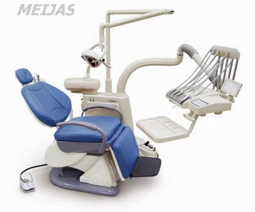 Controlled integral dental unit chair fda ce approved f6 model soft leather for sale