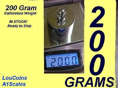 200 Gram Chrome Calibration Weight Calibrate your Scale