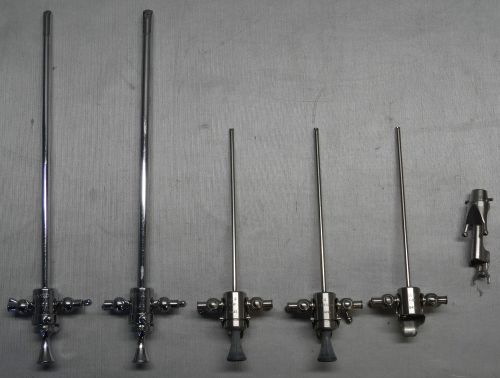 Lot of 6 ACMI Wappler 8432, 8433, 8434, 8436, 24FR &amp; 20FR Urological Instruments