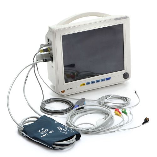 12-inch icu ccu 6-parameter patient monitor temperature sensor based on+usbgroup for sale