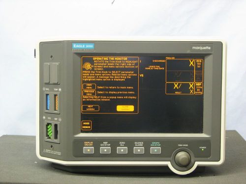 Marquette Eagle 3000 Vital Signs Patient Monitor ECG NIBP SPO2 TEMP
