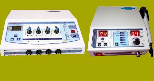 Multicurrent electrical stimulator ultrasound therapy 2 unit sale physiotherapy for sale