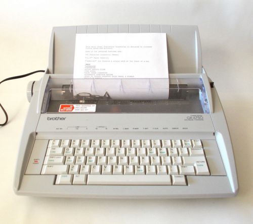 Brother GX-6750 Electronic Typewriter with Keyboard Cover-EXCELLENT