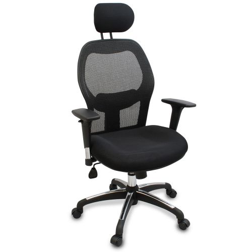 New Adjustible Reclining Executive Mesh Office Chair w/ Anti-Scuff Wheels