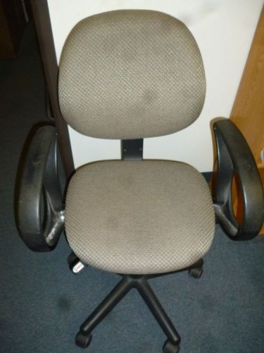 Light Brown Textured Secretary Office Chair with 2 Arm Rests (C142)