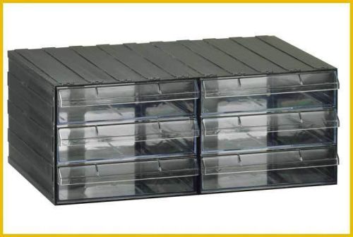Cassettiera componibile 6 cassetti in plastica trasparente per documenti mod.t/3 for sale