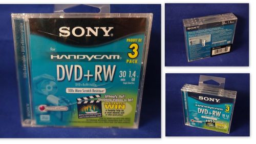 Sony - DVD Rewritable Media - DVD-RW -1.40 GB - 3 Pack-US Seller
