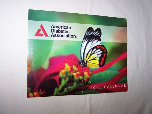 American Diabetes Association 2015 Wall Calendar; Vibrant Pictures; Free Ship