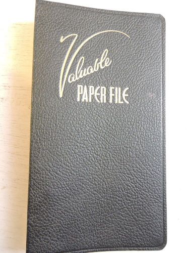 Old Vtg Valuable Document File For Home Office Notebook Style